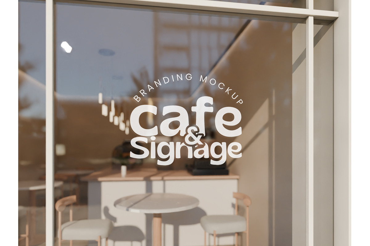 Logo Mockup on Glass Window Shop, an Advertising Mockup by Mockthethics. (Photo 3 of 4)