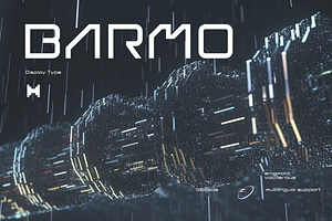 Barmo Futuristic Tech Font