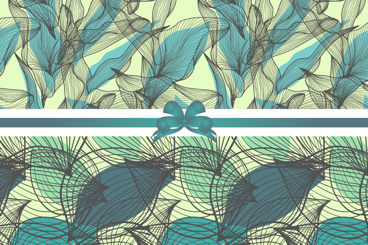 Blue Floral Patterns preview 4