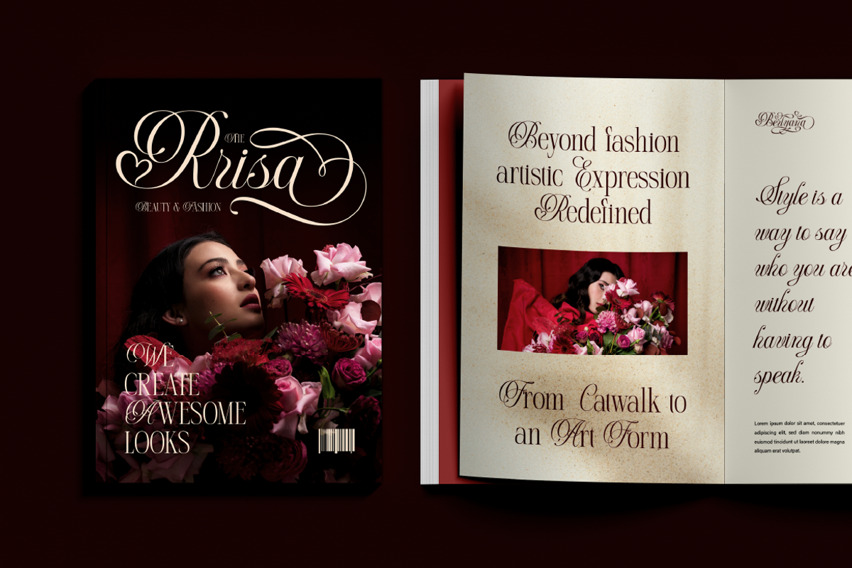 Berlyana Sensual, a Script Font by Burntilldead (Photo 10 of 14)