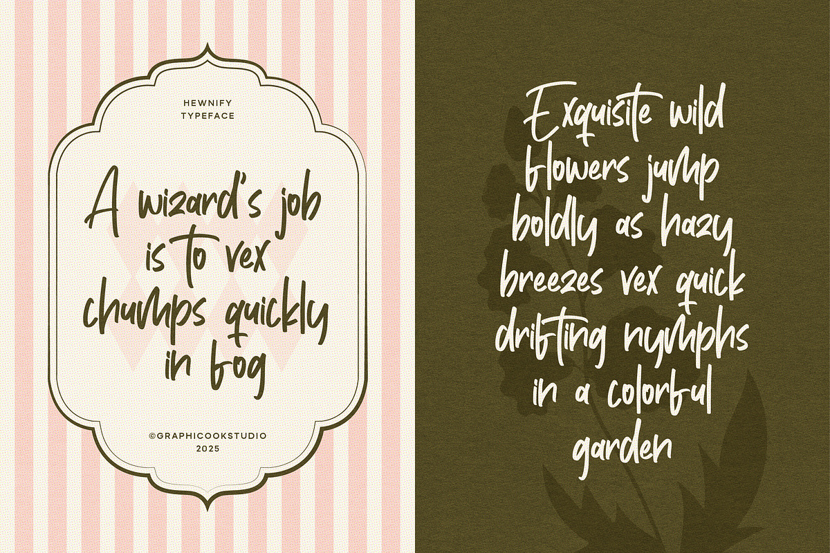Hewnify, a Script Font by graphicook (Photo 7 of 10)