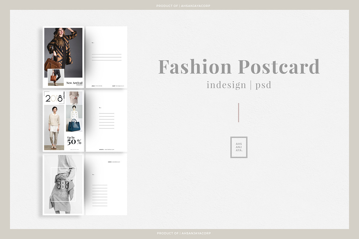 Fashion Postcard, a Card Template by Ahsanjaya (Photo 1 of 7)