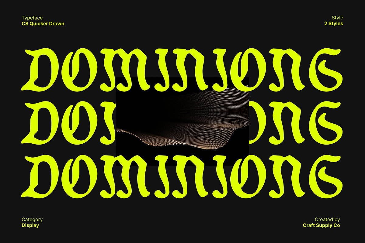 CS Quicker Drawn, a Blackletter Font by Craft Supply Co. (Photo 7 of 8)