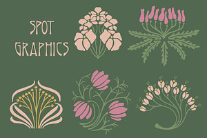 Art Nouveau Graphics Set