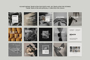 1500 Aesthetic Instagram Templates, a Social Media Template by Instprofi | Studio Estimo (Thumbnail 6 of 60)