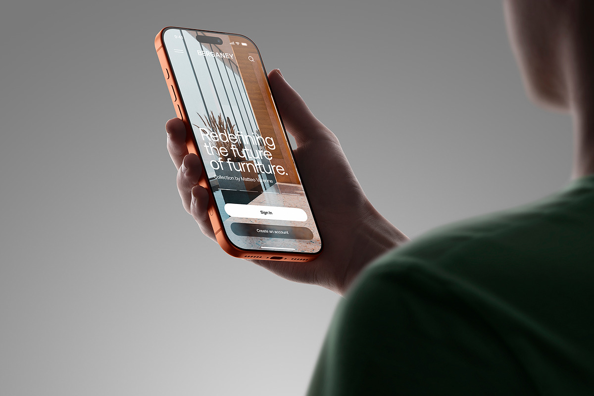 24 iPhone 17 Pro in Hand Mockups, an iPhone Mockup by Asylab (Photo 64 of 107)