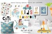 Nursery Art Kids transport, an Animal Illustration by Nursery Art (Thumbnail 1 of 10)