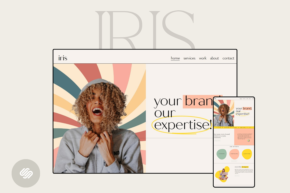 Iris Squarespace 7.1 Template, a Squarespace Template by Beliveart (Photo 1 of 5)