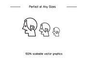 Man and Woman Face Avatars, a Person Illustration by Designfour (Thumbnail 7 of 7)