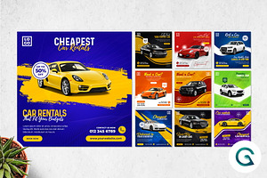 Car Rentals Instagram Post Template