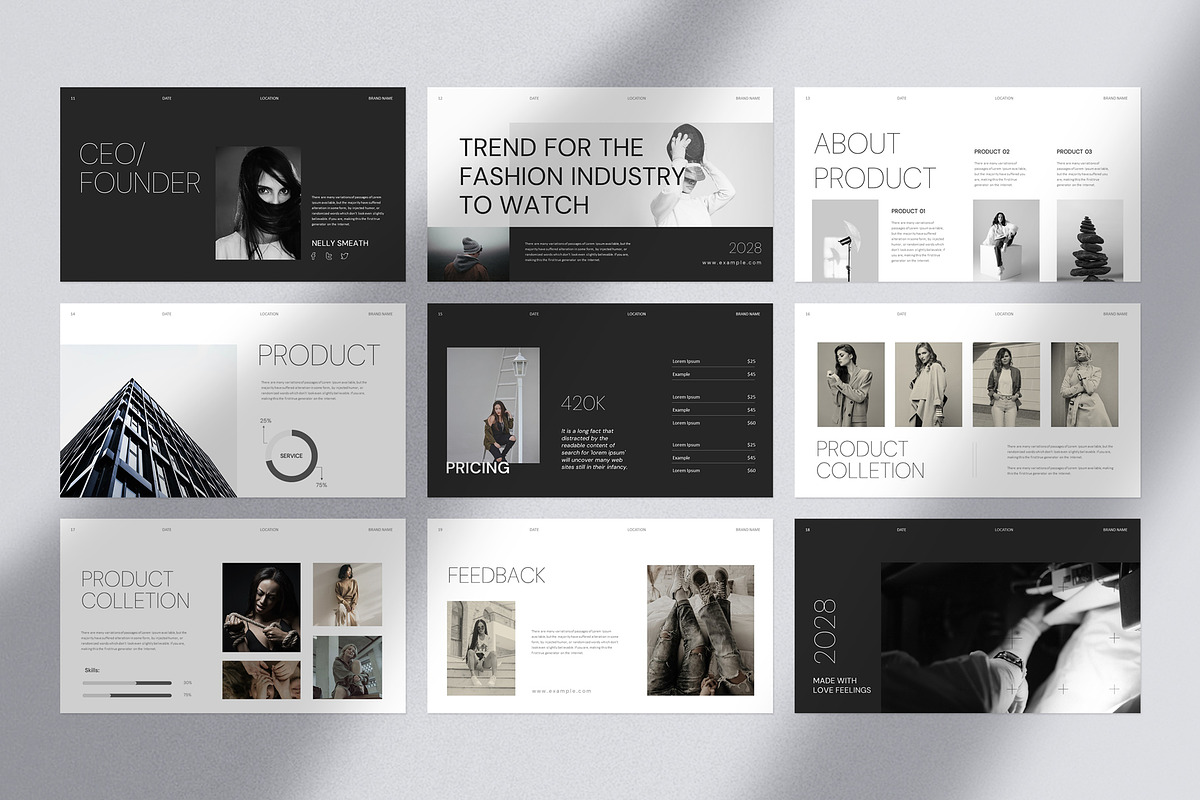 Minimalist Presentation Template preview 6