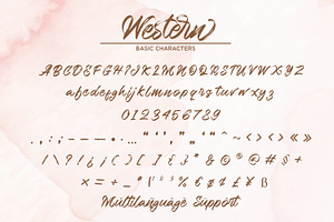 Western - Handbrush Script Font