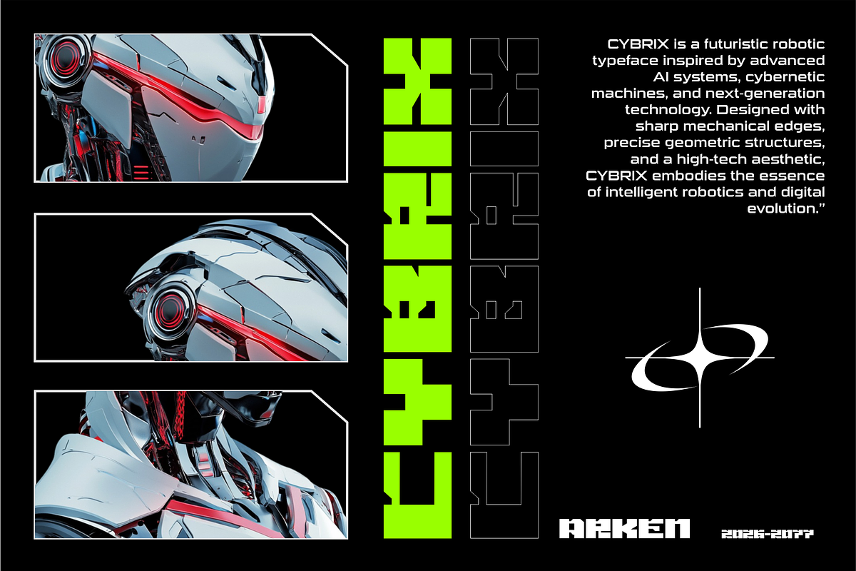Arken – Modern Futuristic Font, a Font by Vroz Studio (Photo 7 of 8)