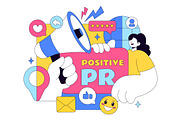 10 Public Relations Positive, a Person Illustration by denayunebgt (Thumbnail 4 of 4)