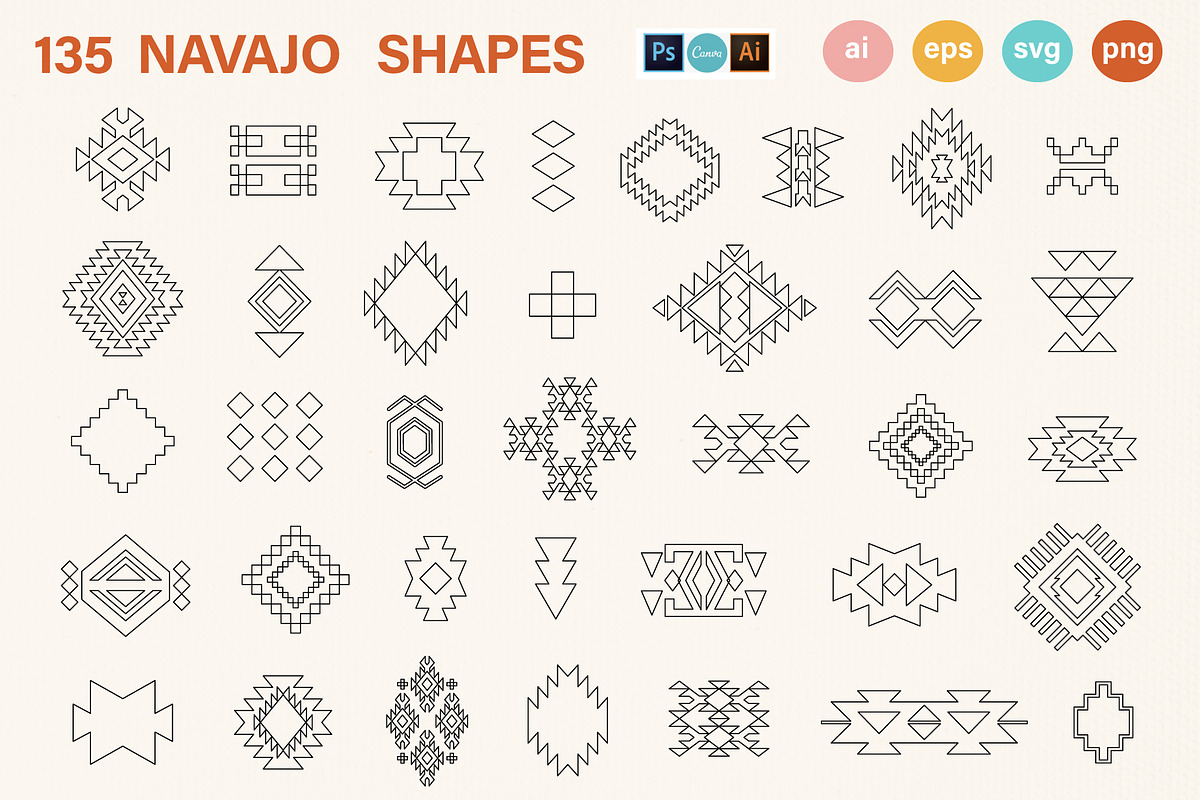 135 Navajo Shapes Atelier, an Object Graphic by Katrinelly (Photo 4 of 9)