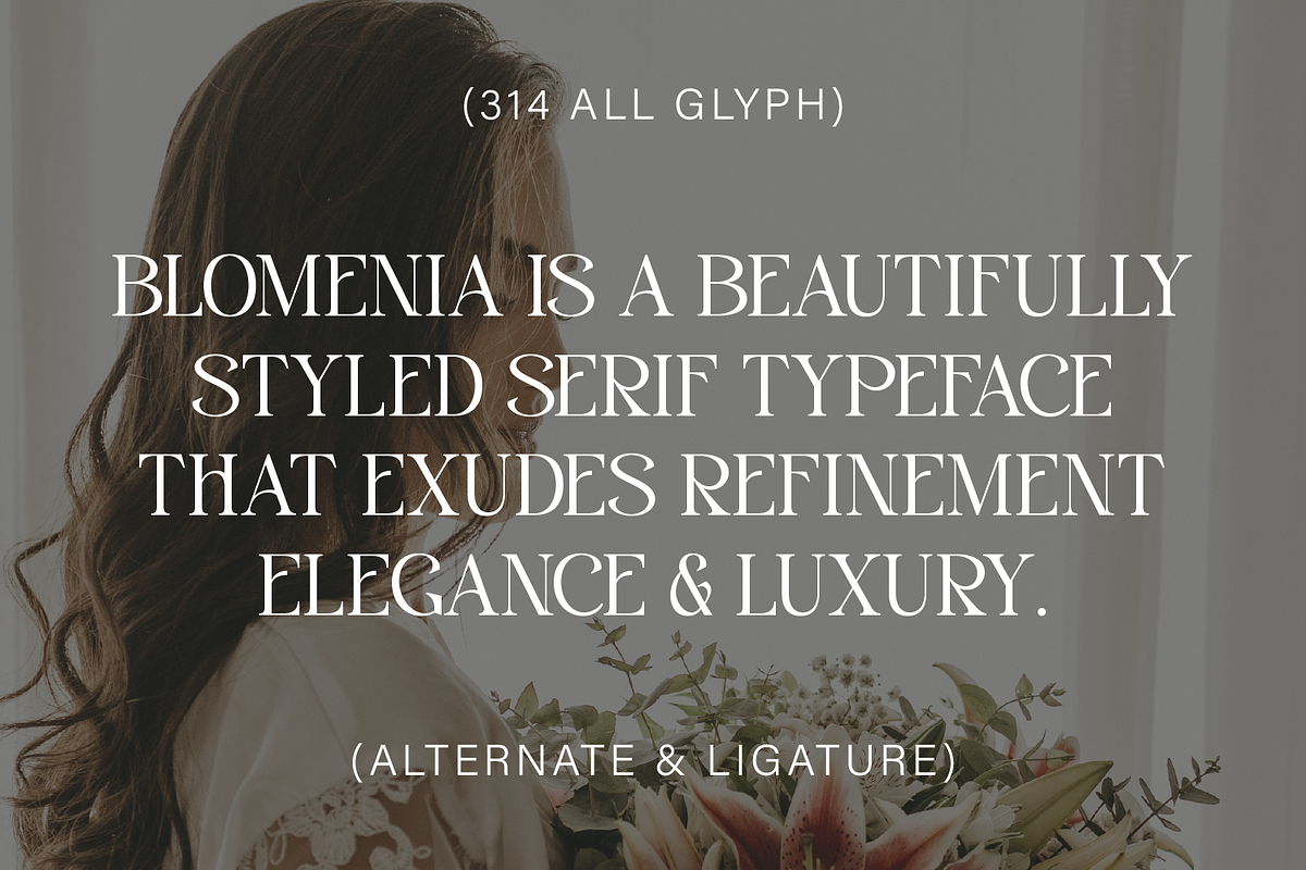 Blomenia, a Serif Font by Zaloma Studio (Photo 2 of 18)
