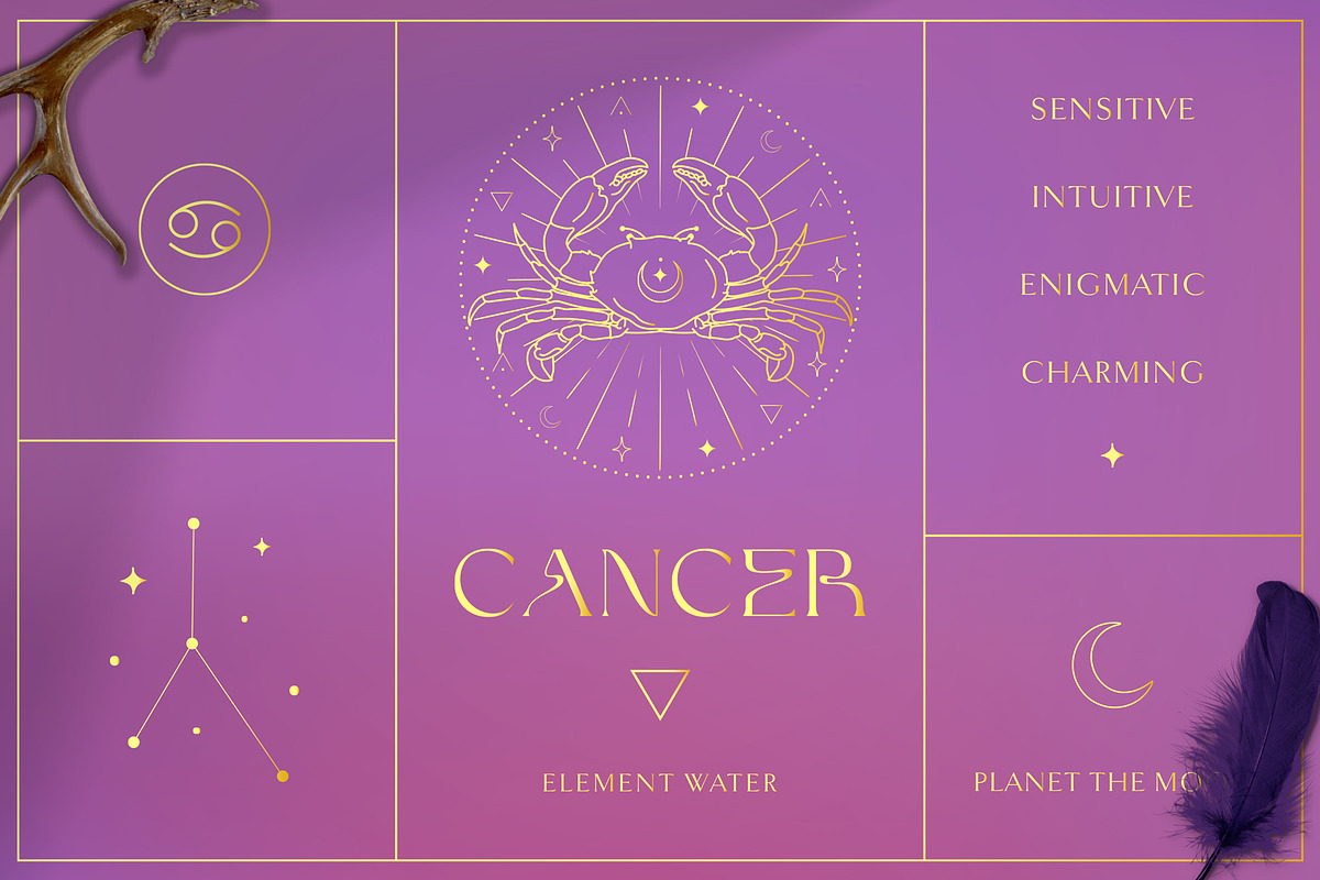 Zodiac Signs Horoscope Illustrations, a Graphic by Olya Creative (Photo 19 of 37)