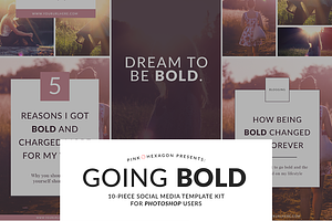 Going Bold 10 Social Media Templates