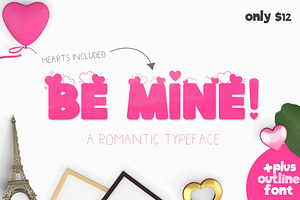 Be Mine (Valentines Day Font), a Sans Serif Font by Salt & Pepper Designs