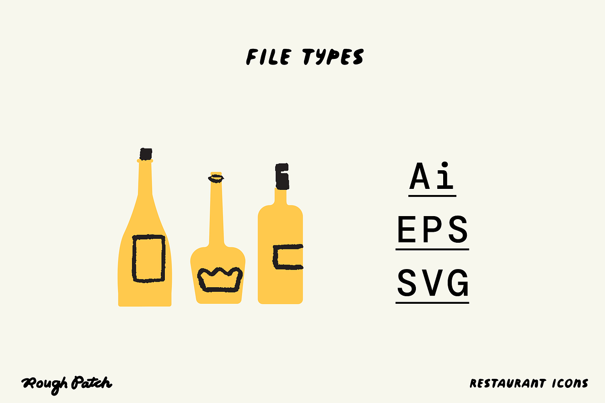 Playful Restaurant Icons | 2-color, a Duotone Icon by Rough Patch Studio (Photo 5 of 7)