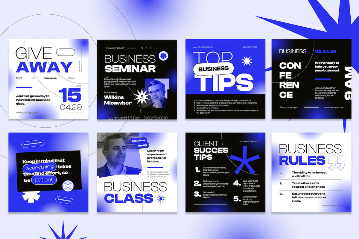 Grotesque Business Instagram Set, a Social Media Template by Aiyari Graphic (Photo 2 of 5)
