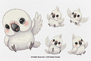 15 Bundle Watercolor White Parrot, an Animal Illustration by Morspective (Thumbnail 5 of 8)