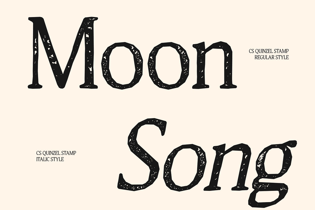 CS Quinzel Stamp, a Serif Font by Craft Supply Co. (Photo 3 of 8)