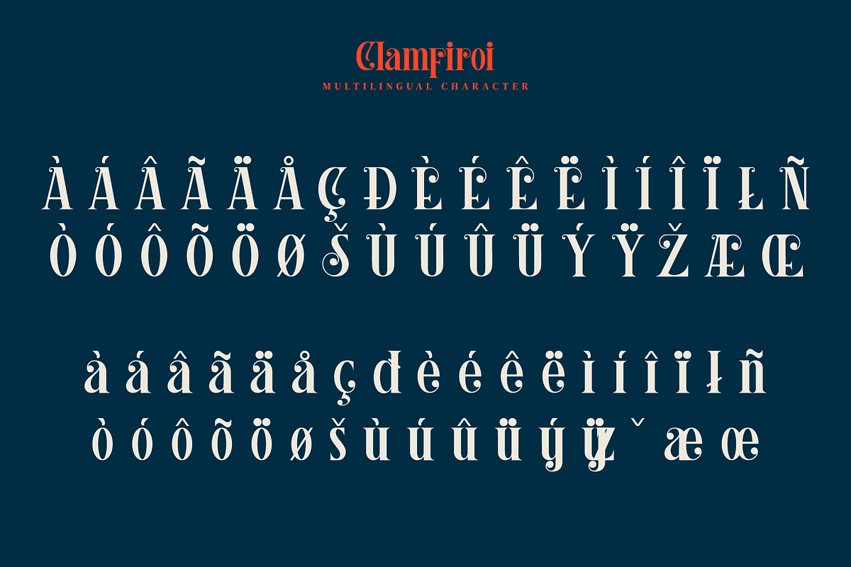Clamfiroi, a Serif Font by ilhamtaro (Photo 11 of 12)