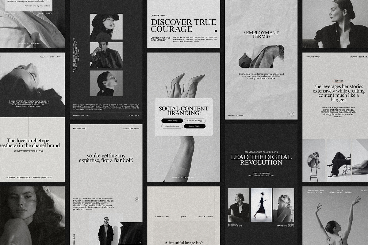 RIVA | Social Media Kit Story Bundle, a Social Media Template by Prapti Design (Photo 2 of 10)