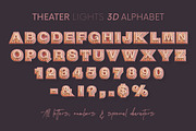 Theater Lights - 3D Lettering, a Graphic by MIIM (Thumbnail 8 of 8)