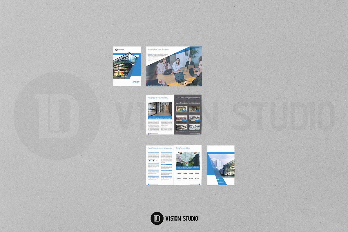 Building Brochure Canva InDesign, a Brochure Template by ID Vision Studio (Photo 14 of 15)