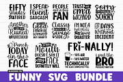 Funny Quotes Sarcasm SVG Bundle, an Object Illustration by Jozoor (Thumbnail 2 of 3)