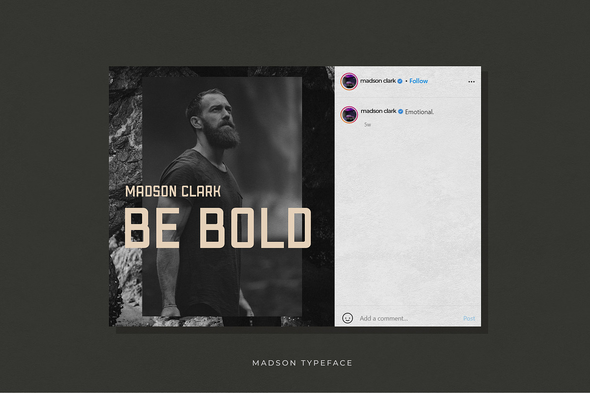 Madson - Masculine modern typeface, a Sans Serif Font by CCS Type (Photo 11 of 16)