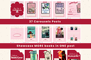 Bookstagram template Instagram Canva, a Social Media Template by PixelBloomClub (Thumbnail 4 of 8)
