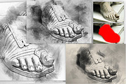 Charcoal Sketch Photoshop Action, an Action Add-On by GorynArt (Thumbnail 11 of 18)