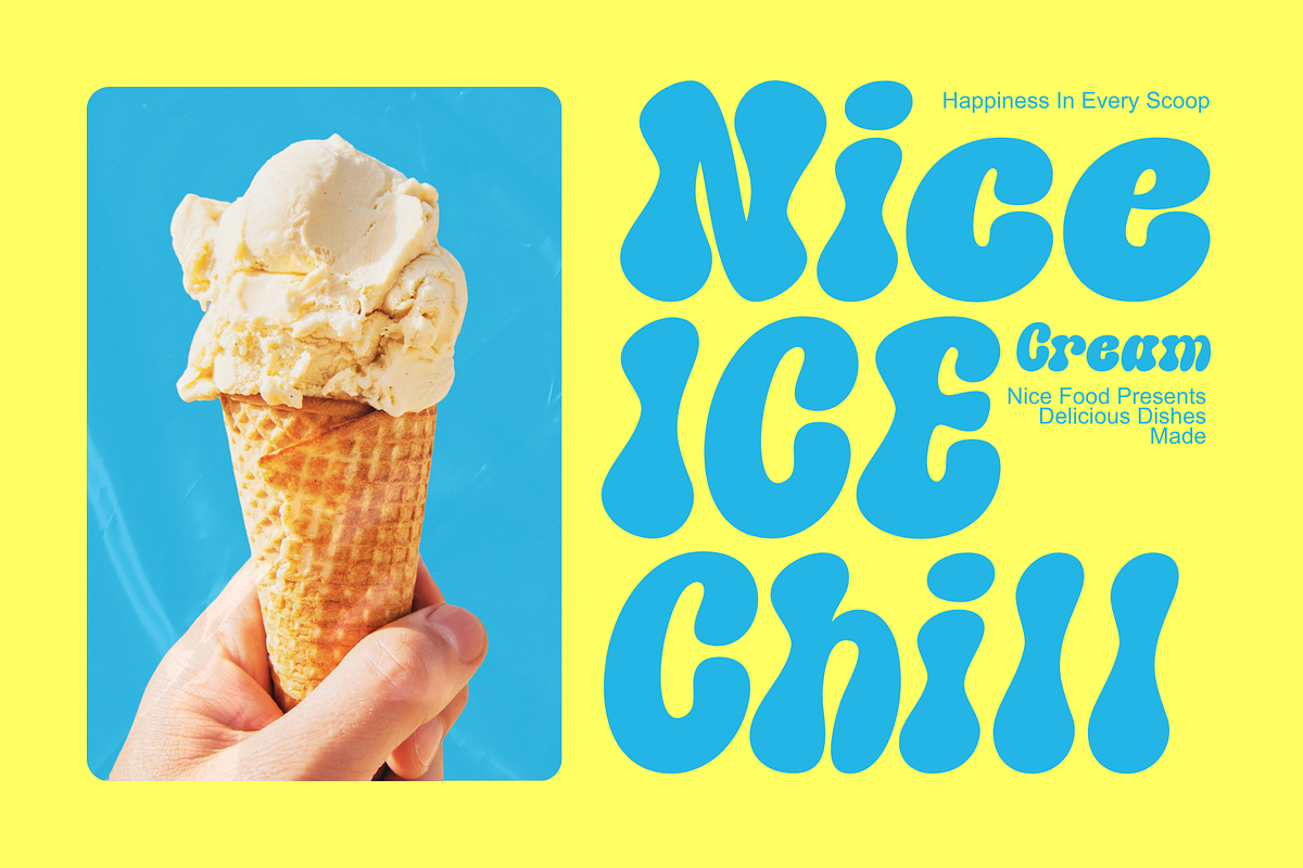 Meppid – Playful Retro Bubble Font, a Handwritten Font by MaikoHatta (Photo 2 of 8)