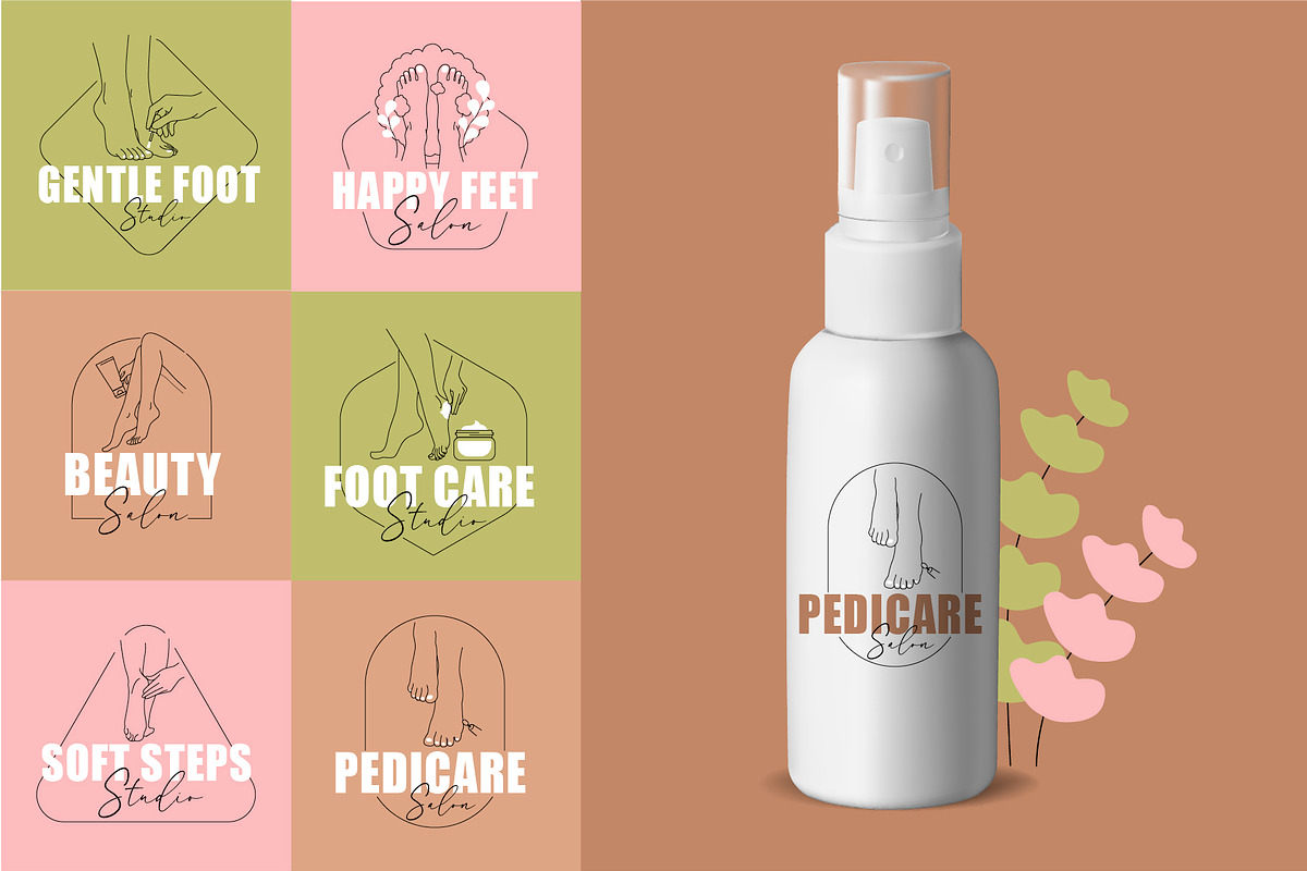 Floral Line Art Beauty Branding Kit, a Branding & Logo Template by Lettering_Logo (Photo 12 of 19)