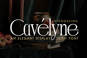 Cavélyne Font, a Serif Font by Graphue (Thumbnail 1 of 9)