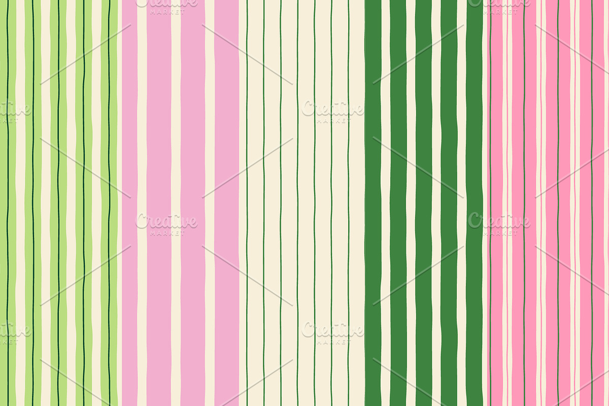 Hand-Drawn Stripe Pattern Set, a Pattern Graphic by Maryia's Store (Photo 8 of 14)