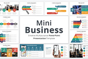 Mini Business PowerPoint Template, a Presentation Template by GraphicStan (Thumbnail 1 of 30)