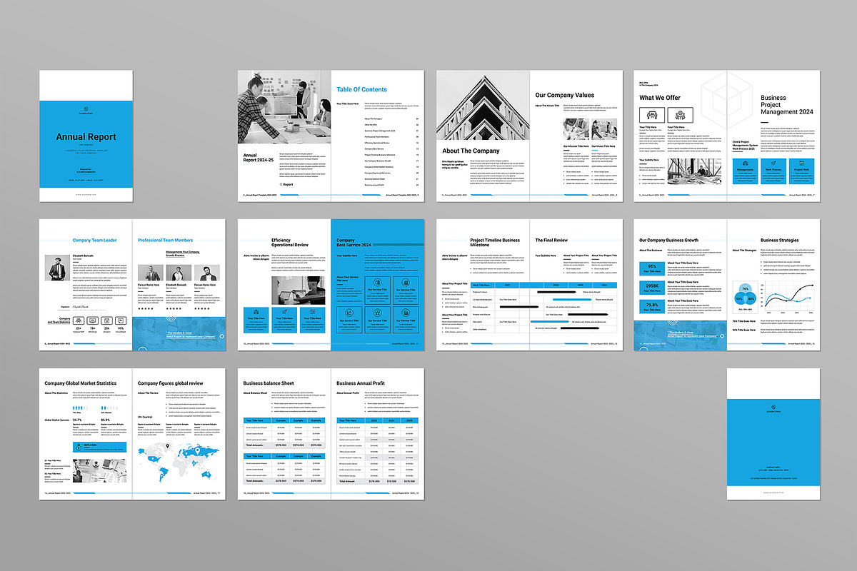 Annual Report Template, a Brochure Template by ElvinPrint (Photo 9 of 9)