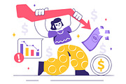 10 Financial Crisis Illustration, a Finance Illustration by denayunebgt (Thumbnail 4 of 4)