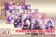 Purple Gothic Halloween Junk Journal, a Seasonal Illustration by CraftArtStory (Thumbnail 5 of 5)