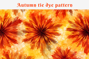 Autumn Tie Dye Pattern