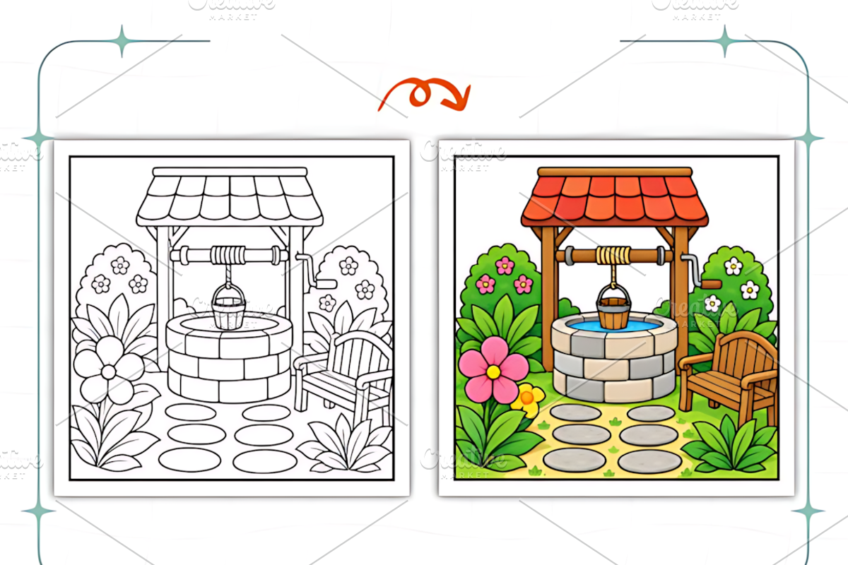 Secret Garden Days Coloring Book, a Decorative Illustration by Coco Bloom (Photo 6 of 7)
