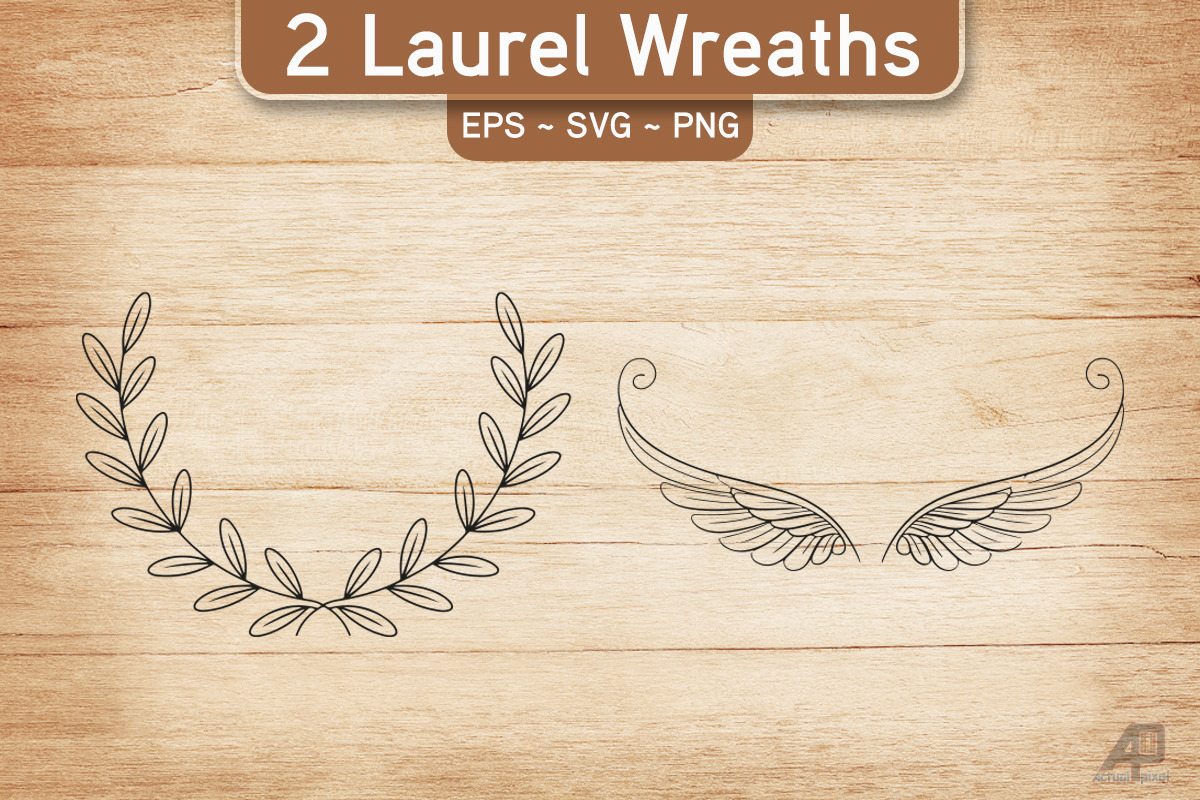 Laurel Wreath SVG PNG Bundle, an Illustration by Actual Pixel (Photo 14 of 17)