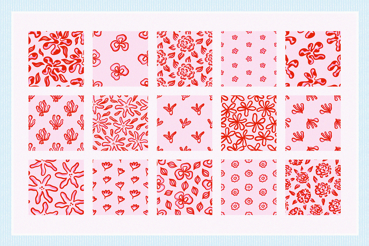 135 Whimsical Patterns and Clip Art, a Pattern Graphic by Leila Divine (Photo 4 of 23)