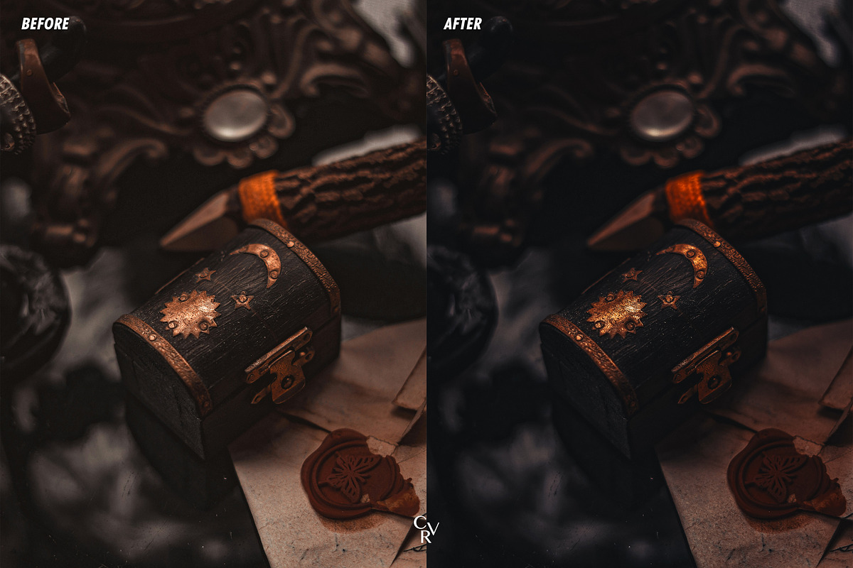 15 Witchy Lightroom Presets, a Preset Add-On by CVR Presets (Photo 6 of 7)