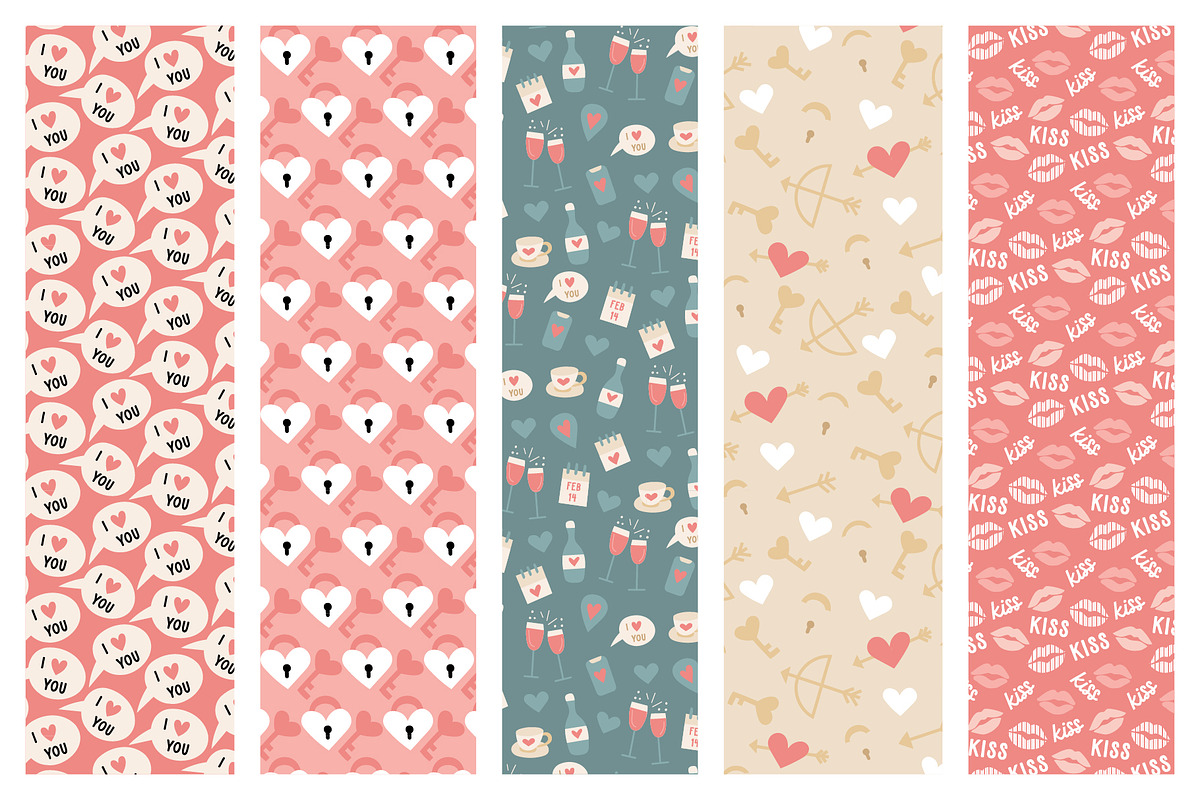 Happy Valentine's day heart bundle, a Pattern Graphic by RevolutionizZed (Photo 7 of 13)