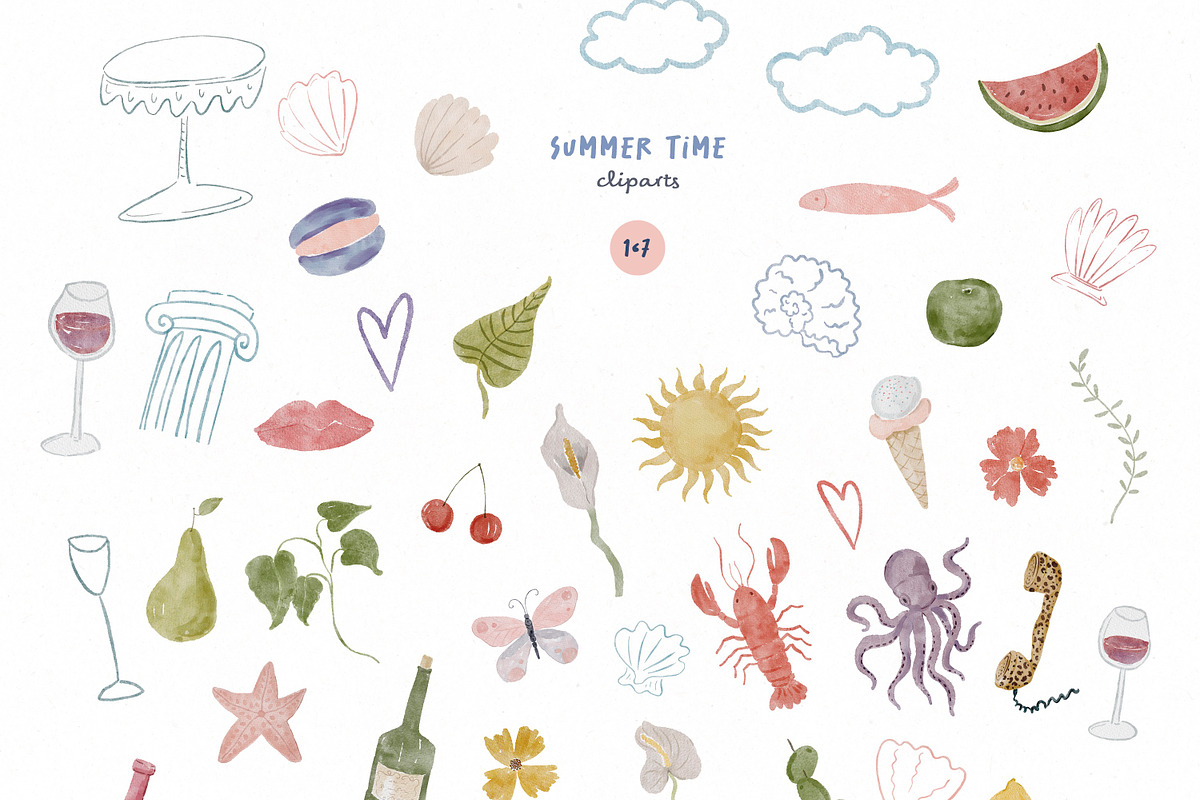 Summer Time - Whimsical Collection, a Decorative Illustration by Les Frolova (Photo 3 of 12)